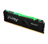 Kingston FURY Beast RGB 32GB 3600MT/s DDR4 CL18 Desktop Memory Single Stick KF436C18BBA/32