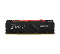 Kingston FURY Beast RGB 8GB 3733MT/s DDR4 CL19 Desktop Memory Single Stick KF437C19BBA/8