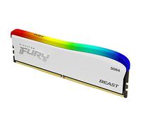 Kingston FURY Beast White RGB Special Edition 8GB 3600MT/s DDR4 CL17 DIMM Desktop Memory Single Module - KF436C17BWA/8