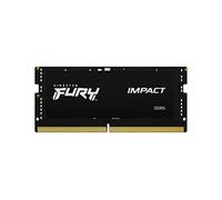 Kingston FURY Impact 16GB 4800MT/s DDR5 CL38 SODIMM Notebook Gaming Memory Single Module - KF548S38IB-16, Black