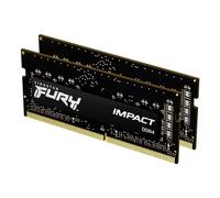 Kingston FURY Impact 32 GB (2 x 16 GB) 3200MHz DDR4 CL20 Laptop Memory Kit of 2 KF432S20IBK2/32