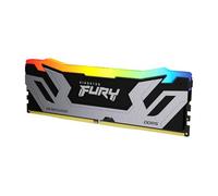 Kingston FURY Renegade DDR5 RGB Silver/Black XMP 24GB 8400MT/s CL40 CUDIMM Desktop Gaming Memory Single Module - KF584CU40RSA-24