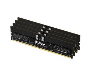 Kingston FURY Renegade Pro 128GB (4x32GB) DDR5-4800 ECC Registered RDIMM Server RAM Memory Module KF548R36RBK4-128