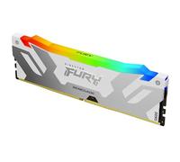 Kingston FURY Renegade White RGB XMP 16GB 6400MT/s DDR5 CL32 DIMM Desktop Gaming Memory - KF564C32RWA-16
