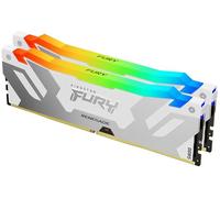 Kingston FURY Renegade White RGB XMP 32GB 7200MT/s DDR5 CL38 DIMM Desktop Gaming Memory(Kit of 2) - KF572C38RWAK2-32