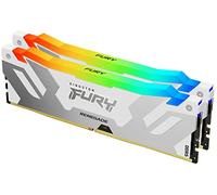 Kingston FURY Renegade DDR5 Silver/White XMP 32GB 8000MT/s CL38 DIMM Desktop Gaming Memory (Kit of 2) - KF580C38RWK2-32