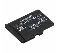 Kingston 8GB Industrial Micro SD (SDHC) Card U3, V30, A1, 100MB/s R, 80MB/s W, No Adapter