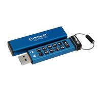 Kingston IronKey Keypad 200 Type -A hardware-encrypted USB Flash Drive FIPS 140-3 Level 3 (Pending) with XTS-AES 256-bit Hardware Encryption - IKKP200/64GB
