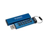 Kingston IronKey Keypad 200 Type -A hardware-encrypted USB Flash Drive FIPS 140-3 Level 3 (Pending) with XTS-AES 256-bit Hardware Encryption - IKKP200/256GB