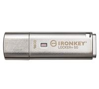 Kingston IronKey Locker+ 50 USB Flash Drive XTS-AES Encrypted for Data Protection with Automatic USBtoCloud Back Up-IKLP50/16GB