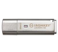 Kingston IronKey Locker+ 50 USB Flash Drive XTS-AES Encrypted for Data Protection with Automatic USBtoCloud Back Up-IKLP50/256GB