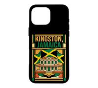 Kingston Jamaica Flag Devon House Vintage Art Case for iPhone 16 Pro Max