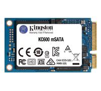 Kingston 256GB KC600 SSD mSATA, SATA 3.0 (6Gb/s), 3D TLC, 550MB/s R, 500MB/s W