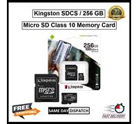 Kingston Micro SD 256 GB Memory Card & Adapter & Class 10 & A1