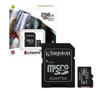 Kingston Technology 256GB micSDXC Canvas Select Plus 100R A1 C10 Card + ADP