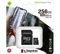 Kingston Micro SD SDHC SDXC Card 256GB Class 10 U3 V30 for Phone, Camera Memory