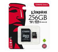 Kingston Technology 256GB micSDXC Canvas Select Plus 100R A1 C10 Card + ADP
