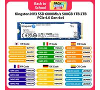 Kingston NV3 SSD PCIe 4.0 Gen 4x4 500GB 1TB 2TB Up to 6000Mb/s M.2 2280 NVMe Solid State Drive for PC Original Hard Disk