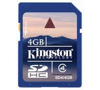 Kingston - SD4/4GB - 4GB Secure Digital High Capacity Memory Card (Class 4)