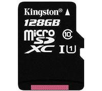 Kingston SDCX10/128GB Class 10, 128 GB Micro SDXC Memory Card with Adapter