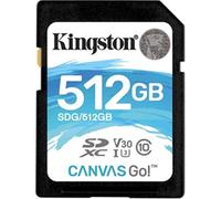 Kingston SDG/512GB SD Card SD Canvas Go, Ideal for DSLRs Drones and Other SD-Card Compatible Action Cameras