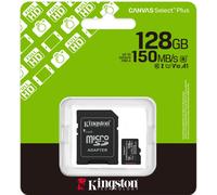 Kingston Select 128GB Micro SD SDXC Memory Card + Adapter Class 10 150MB/s Gen3