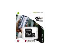 Kingston Canvas Select Plus microSD Memory Card 256GB microSDXC Gen3 150MB/s A1 Card + Adapter - SDCS3/256GB