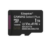 Kingston Canvas Select Plus microSD Memory Card 1TB micSDXC Gen3 150R A1 Single Pack w/o ADP - SDCS3/1TBSP