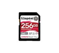 Kingston Canvas React Plus V60 SD 256GB SDXC UHS-II 280R/150W U3 V60 for Full HD/4K