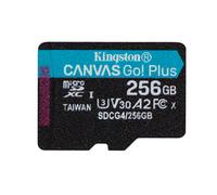 Kingston Technology 256GB microSDXC Canvas Go Plus Gen4 200R A2 U3 Single Pack w/o ADP