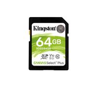 Kingston 64GB Canvas Select Plus SD (SDXC) Card U1, V10, 100MB/s R, 10MB/s W