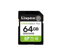 Kingston Canvas Select Plus SD Memory Card 64GB SDXC Gen3 100MB/s C10 UHS-I U1 V10 - SDS3/64GB
