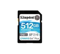 Kingston 512GB Canvas Go Plus SD (SDXC) Card U3, V30, A2, 170MB/s R, 90MB/s W