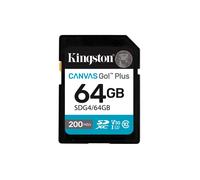Kingston Technology Canvas Go! Plus 64GB SDXC Canvas Go Plus Gen4 200MB/s C10 UHS-I U3 V30