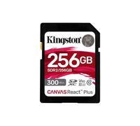 Kingston Canvas React Plus 256GB SDXC UHS-II 300R/260W U3 V90 for Full HD/4K/8K