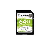 Kingston Technology Canvas Select Class 10/UHS-I 64 GB SDXC Flash Memory Card