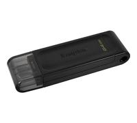 KINGSTON Technology Datatraveler 70 USB Flash Drive 64 GB, USB Type-C 3.2 Gen 1 (3.1 Gen 1), Black