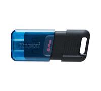 Kingston Technology DataTraveler 80 USB flash drive 64 GB USB Type-C 3.2 Gen 1 (3.1 Gen 1) Black, Blue