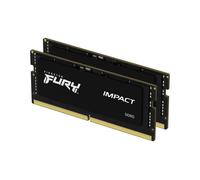 Kingston FURY Impact XMP 32GB 6400MT/s DDR5 CL38 SODIMM (Kit of 2) SODIMM Notebook Gaming Memory - KF564S38IBK2-32