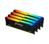 Kingston FURY Beast RGB KF432C16BB2AK4/128 128GB (32GB x4) DDR4 3200MT/s Black DIMM [XMP]