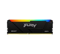 Kingston FURY Beast RGB - DDR4 - module - 16 GB - DIMM 288-pin - 3600 MHz / PC4-28800 - CL18 - 1.35 V - unbuffered - non