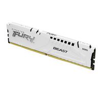 Kingston FURY Beast White DDR5 16GB 6000MT/s CL36 DIMM Desktop Gaming Memory Single Module AMD EXPO and Intel XMP - KF560C36BWE2-16