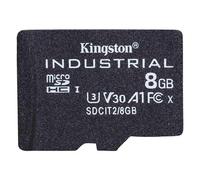 Kingston 8GB Industrial Micro SD (SDHC) Card U3, V30, A1, 100MB/s R, 80MB/s W, No Adapter