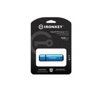 Kingston Ironkey 128GB Vault Privacy 50C Encrypted Type-C Flash Drive USB 3.2, FIPS 197, 250MB/s R, 180MB/s W
