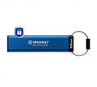 Kingston IronKey Keypad 200 Type -A hardware-encrypted USB Flash Drive FIPS 140-3 Level 3 (Pending) with XTS-AES 256-bit Hardware Encryption - IKKP200/16GB