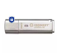 Kingston Technology IronKey 256GB Locker Plus 50 AES Encryption 256 GB USB Type-A 3.2 Gen 1 (3.1 Gen 1) 145 MB/s Cap Silver