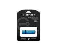 Kingston Technology IronKey 512GB USB-C Vault Privacy 50C AES-256 Encrypted, FIPS 197