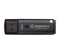 64GB Kingston Locker+ 50 [G2] USB Flash Drive - USB 3.2, Gen2, Type-A, 145MB/s R