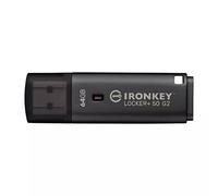 Kingston Technology IronKey 64GB Locker Plus 50 G2, FIPS 197, AES-256