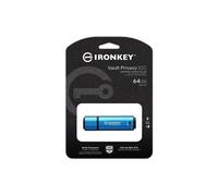 Kingston Technology IronKey 64GB USB-C Vault Privacy 50C AES-256 Encrypted, FIPS 197